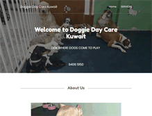 Tablet Screenshot of doggiedaycarekuwait.com